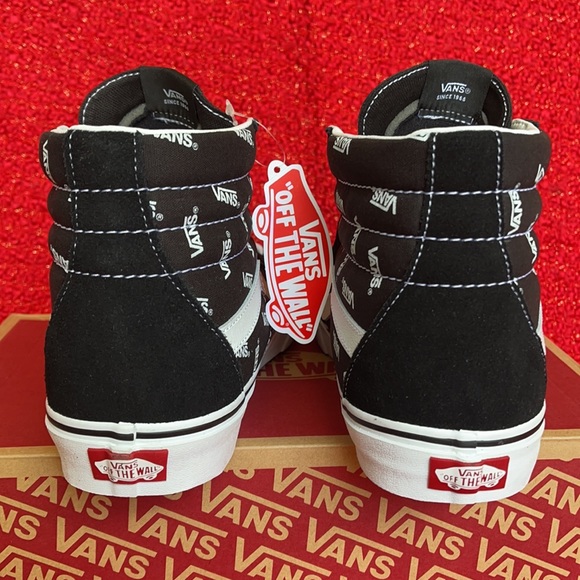 Vans Sk8-Hi Vans Black/True White MENS - Picture 12 of 16